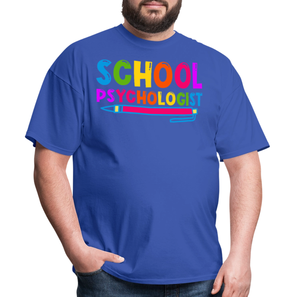 Best Gifts For School Psychologists Mental Health Unisex T-Shirt - royal blue