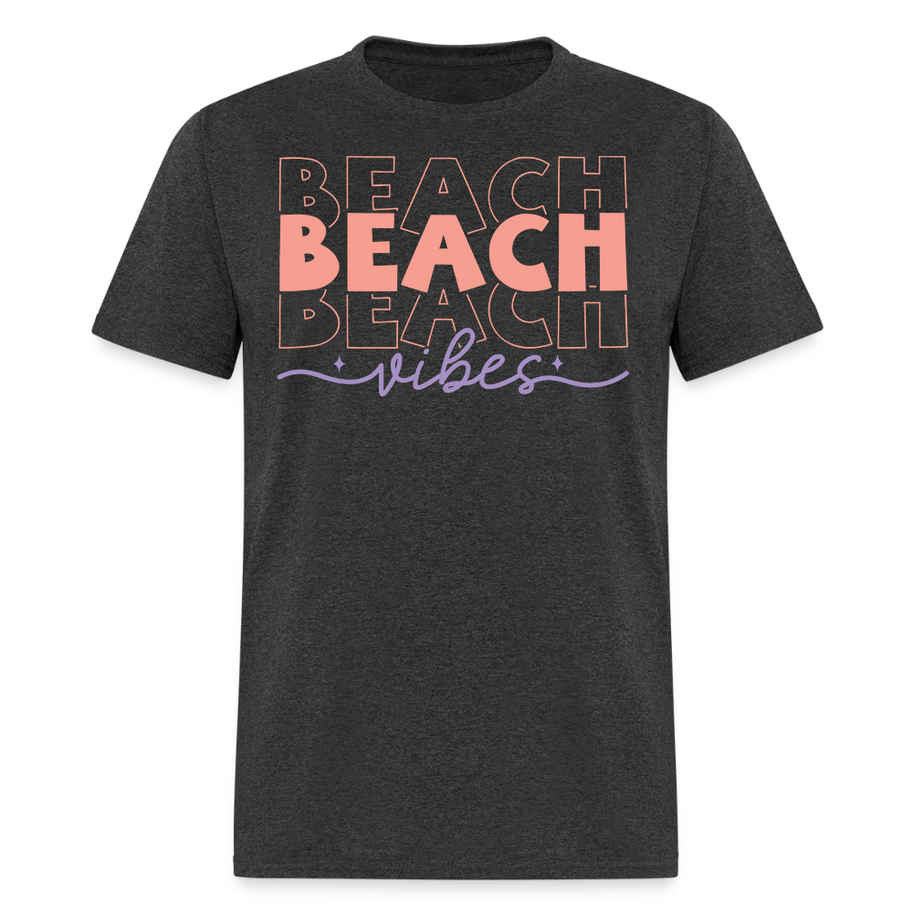 Beach Vibes Tee For Summer T-shirt - heather black