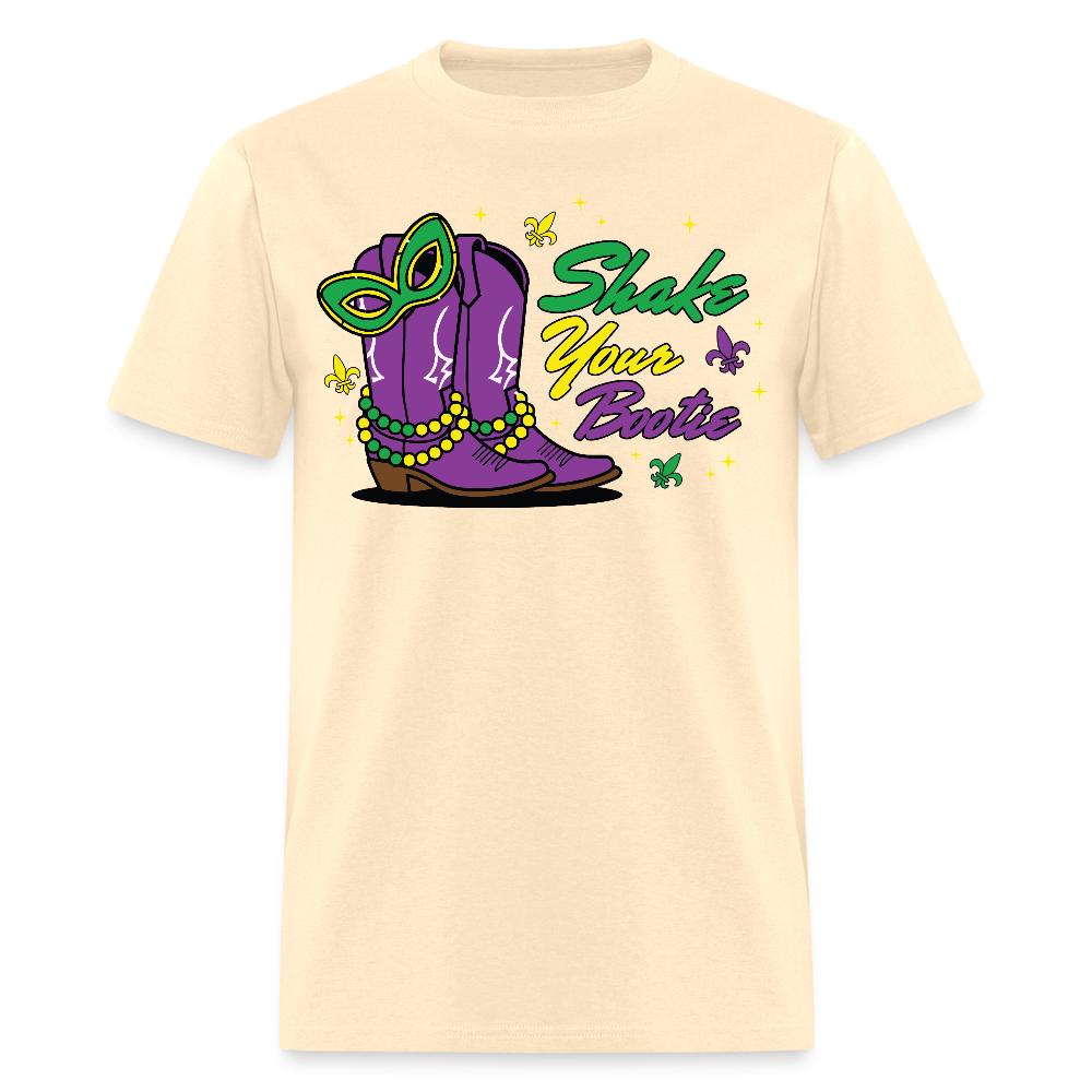 Shake Your Bootie Mardi Gras Tee Masquerade Party T-shirt - natural