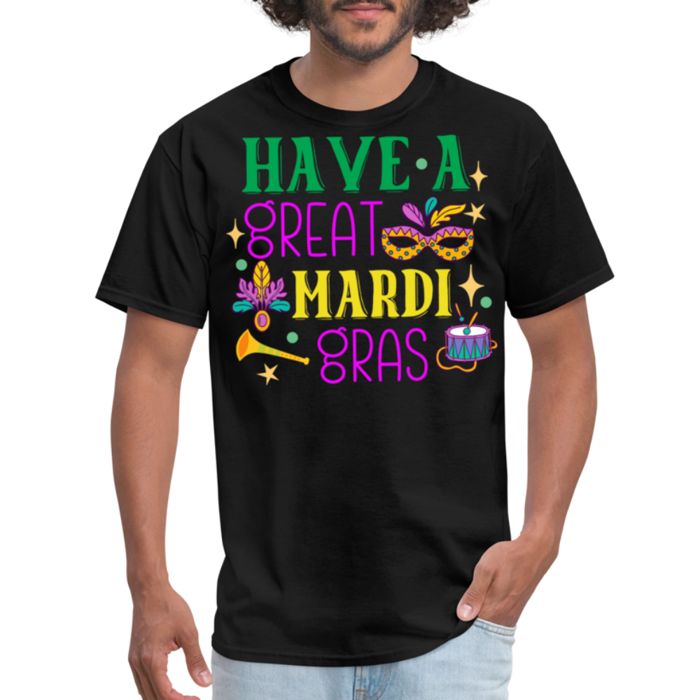 Louisiana Carnival Celebration Tee Have a great Mardi Gras T-shirt - black