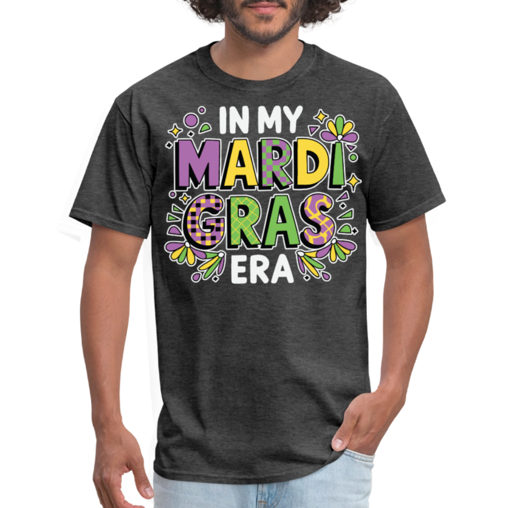 Mardi Gras Party Outfit For Women And Men Funny Mardi Gras T-shirt - heather black