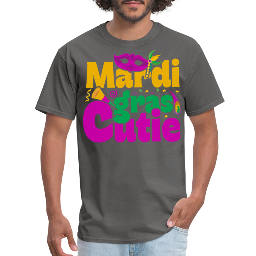 New Orleans Shirt Cute Mardi Gras Party T-shirt - charcoal