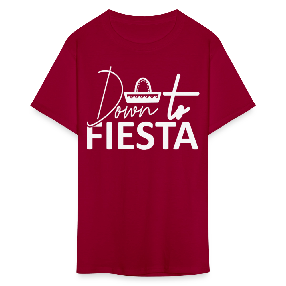 Down to Fiesta Party Shirt Funny Cinco de Mayo T-shirt - dark red