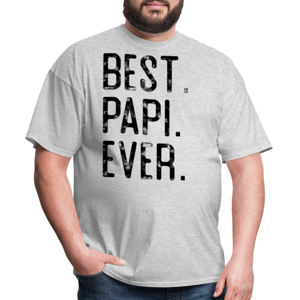 Best Papi Ever Latino Father's Day Gift T-shirt - heather gray