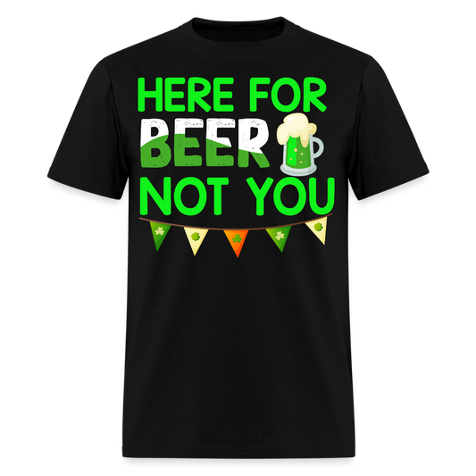 Funny St Patrick’s Day Beer T-shirt - black