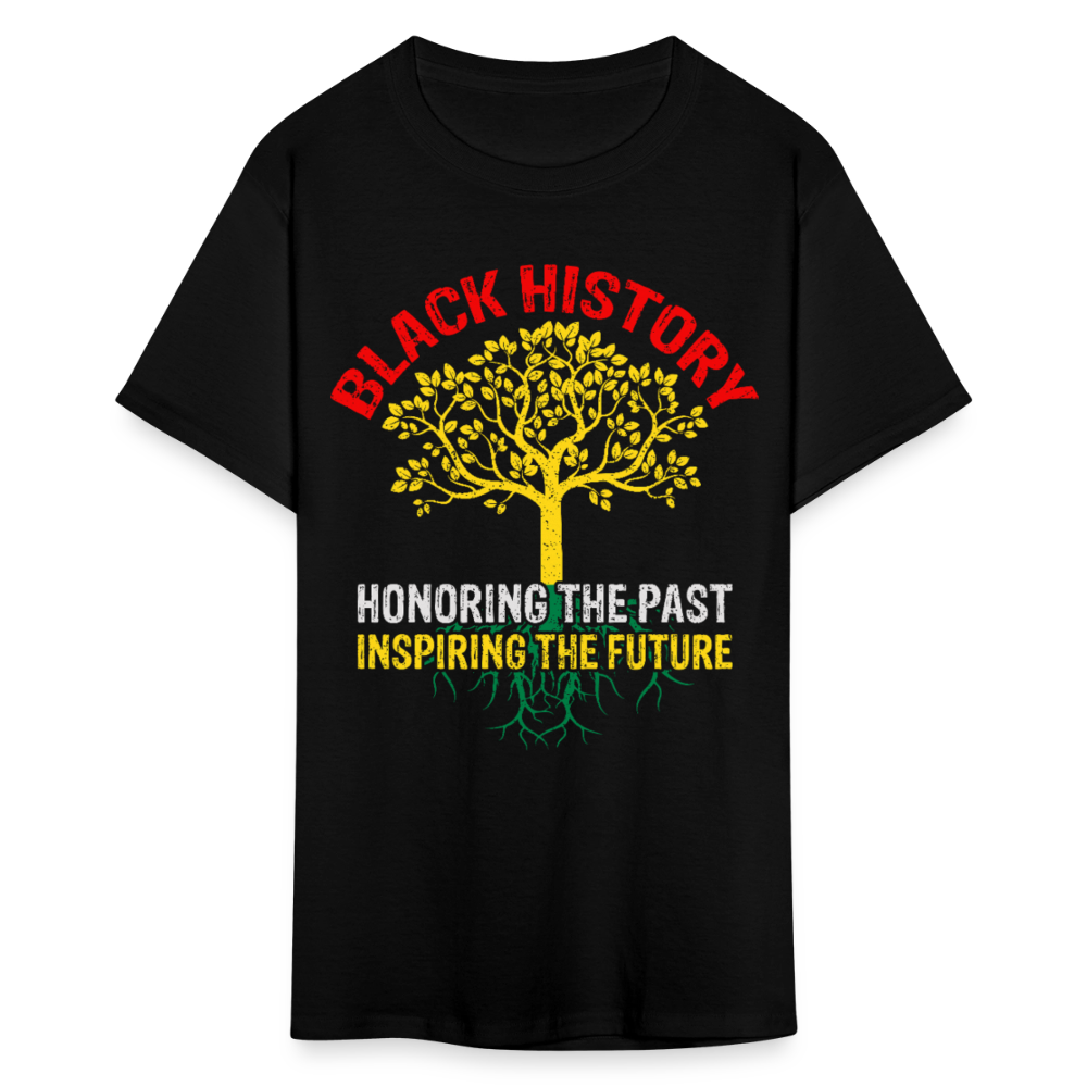 Honoring Black History Shirt Inspiring the Future Unisex T-Shirt - black