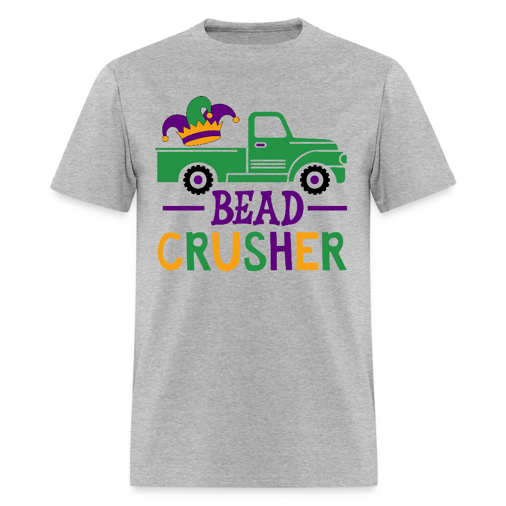 Mardi Gras Beads And Trucks Tee Mardi Gras Bead Crusher t-shirt - heather gray