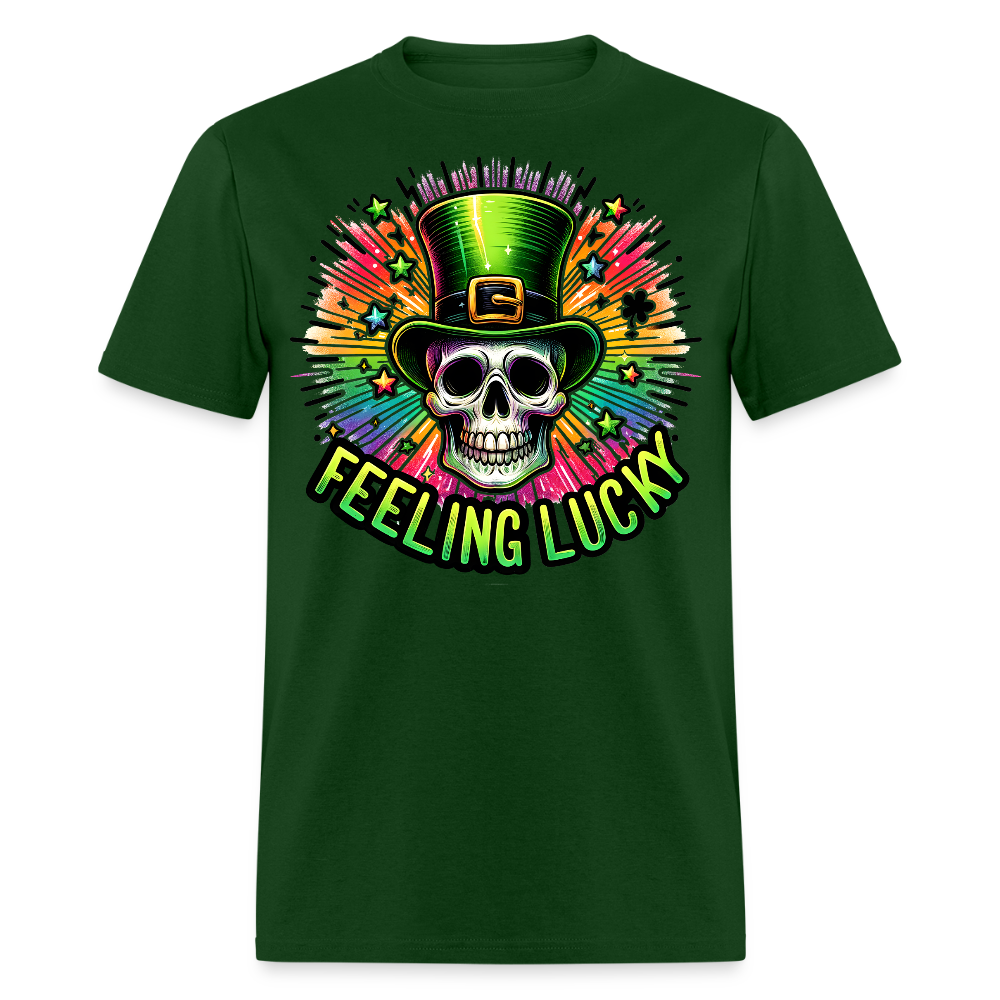 Feeling Lucky Graphic Tee For St Paddy’s T-shirt - forest green