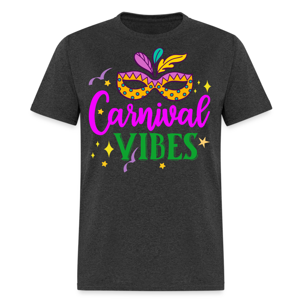 Masquerade Mask Festival Tee Mardi Gras Carnival T-shirt - heather black