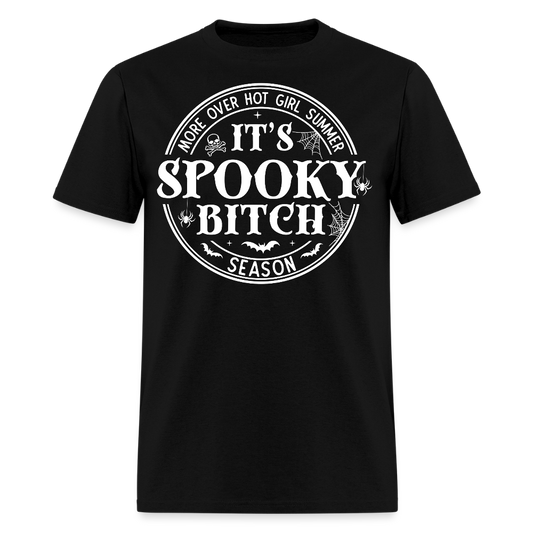 Hot Girl Summer Funny Spooky Bitch Season T-Shirt - black