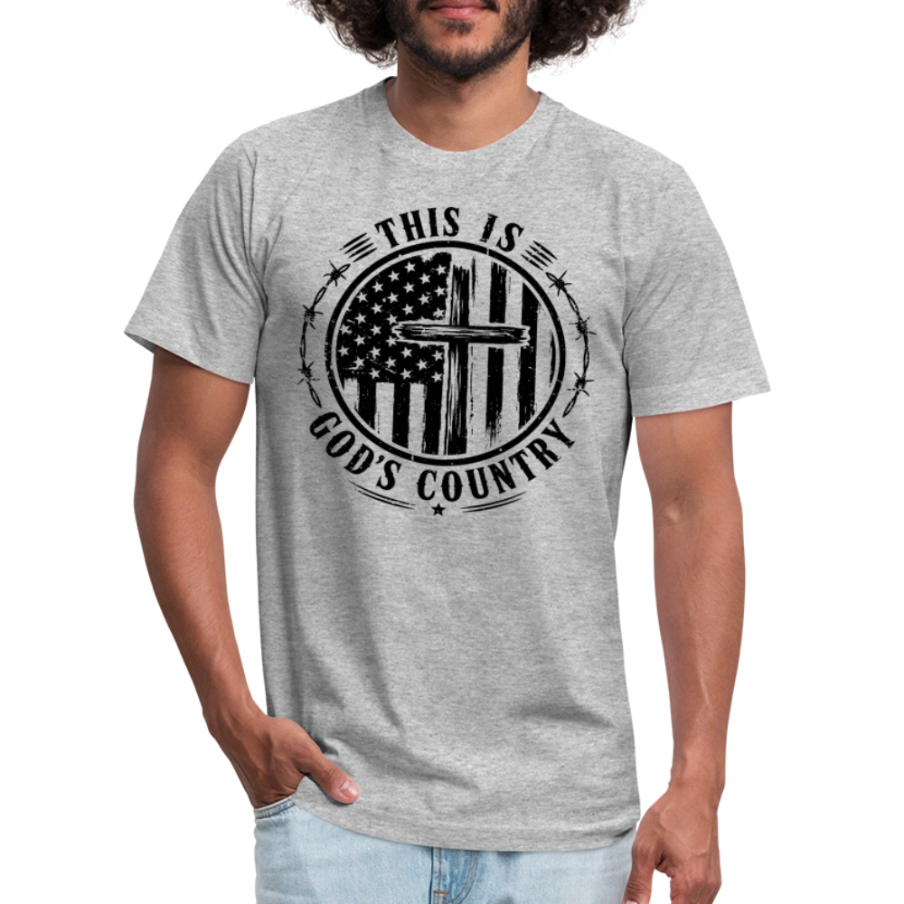 This Is God's Country T-Shirt | Bella + Canvas Unisex Tee - heather gray
