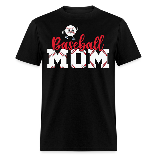 Sports Mom Gifts For Baseball Lovers T-shirt - black