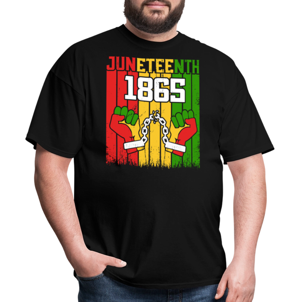 Juneteenth 1865 Shirt Black History Pride Unisex T-shirt - black