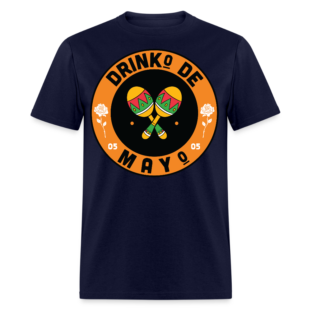 Drinko De Mayo Party Outfit Cinco De Mayo Drinking T-shirt - navy