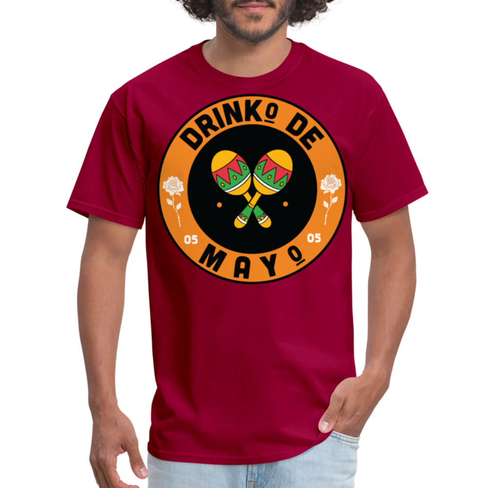 Drinko De Mayo Party Outfit Cinco De Mayo Drinking T-shirt - dark red