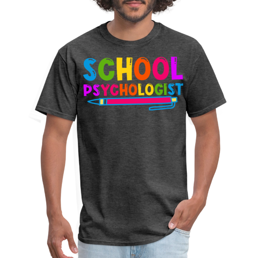 Best Gifts For School Psychologists Mental Health Unisex T-Shirt - heather black