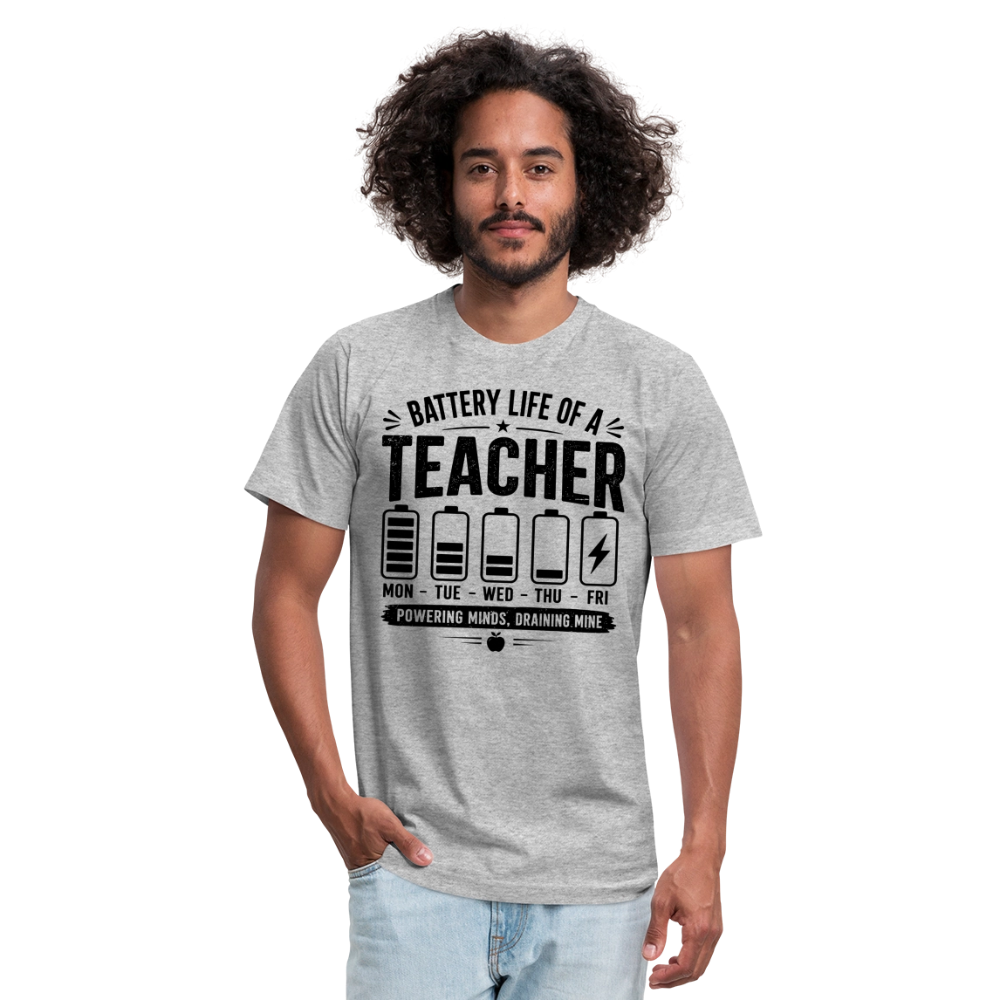 Battery Life of a Teacher T-Shirt | Funny Teacher Gift