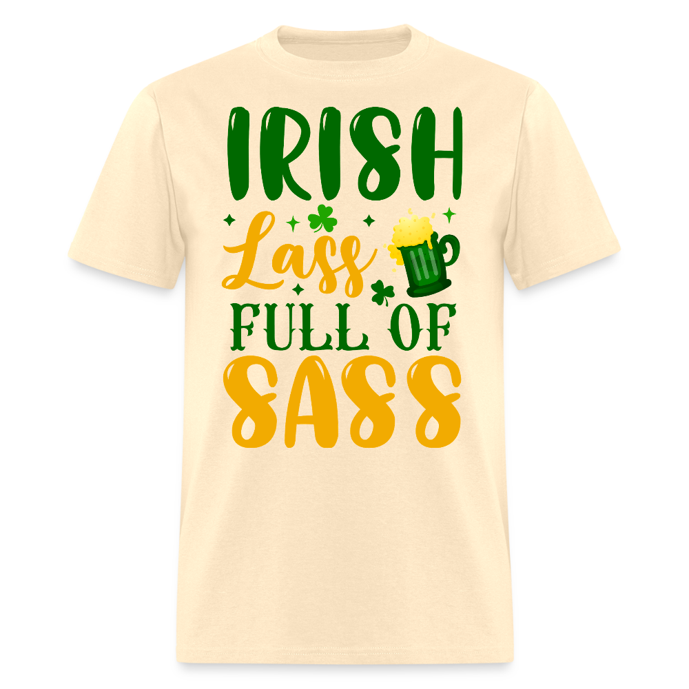 Irish lass St Patrick’s Day Tee Sassy Irish Girl T-shirt - natural