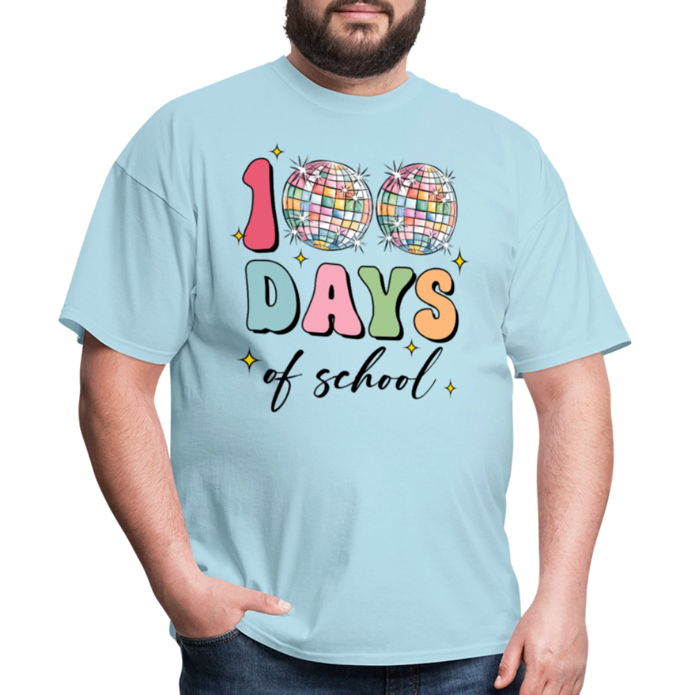 Colorful Teacher Appreciation Gifts Best 100Days Of School T-shirt - powder blue