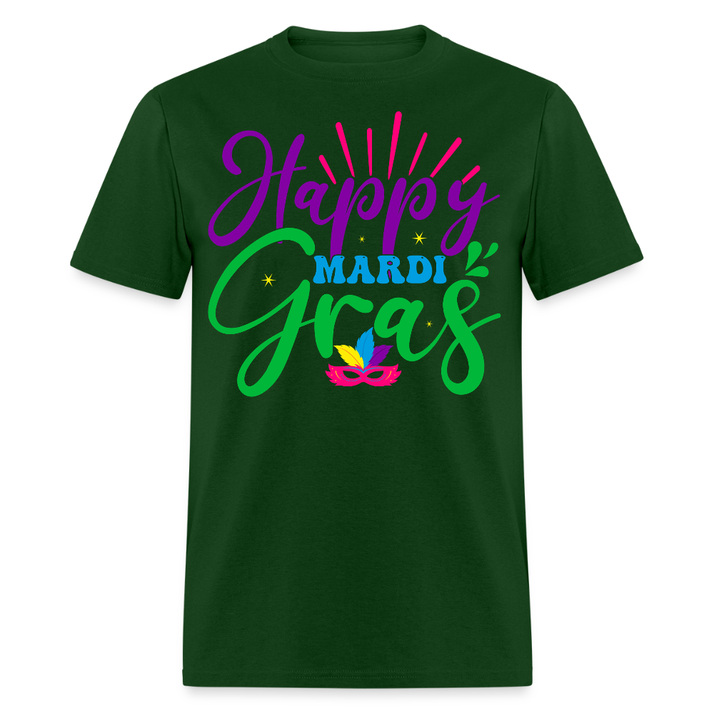 Happy Mardi Gras Party Unisex Classic T-shirt - forest green