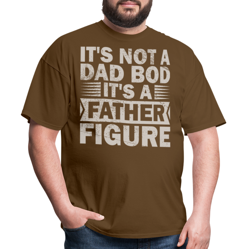 Funny Dad Bod T-shirt For Men Father Figure Shirt - brown