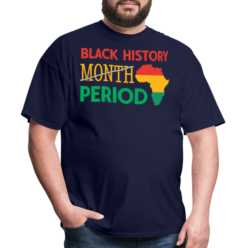 Black History Period Shirt African American Heritage T-Shirt - navy