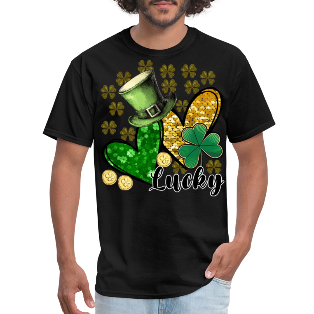 St Patrick’s Day Lucky Charm T-shirt - black