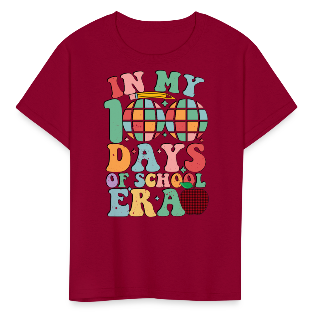 Cute Teacher Shirts For 100th Day Of School Kids T-shirt - dark red