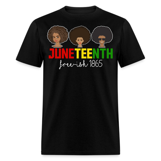 Free-ish Since 1865 Graphic Tee Black Pride Juneteenth T-shirt - black