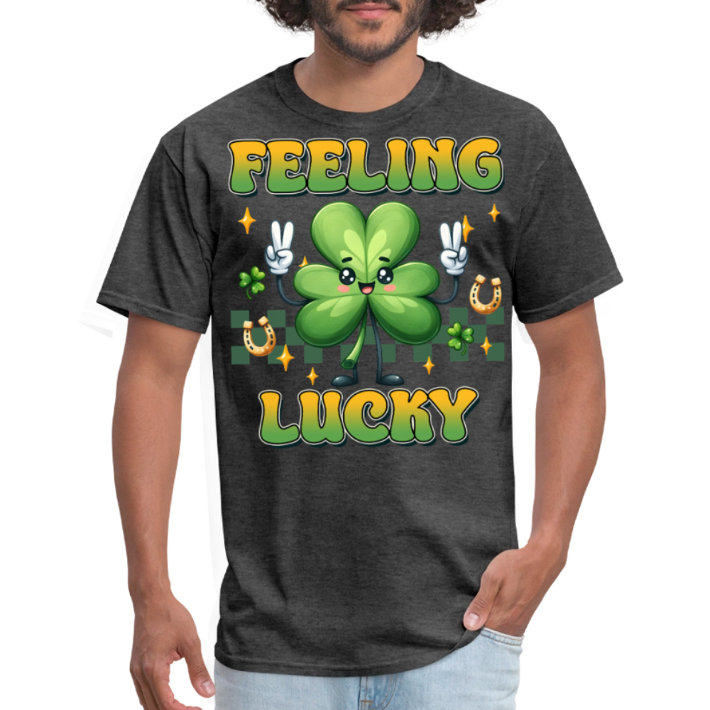 Feeling Lucky Irish Festival T-shirt - heather black