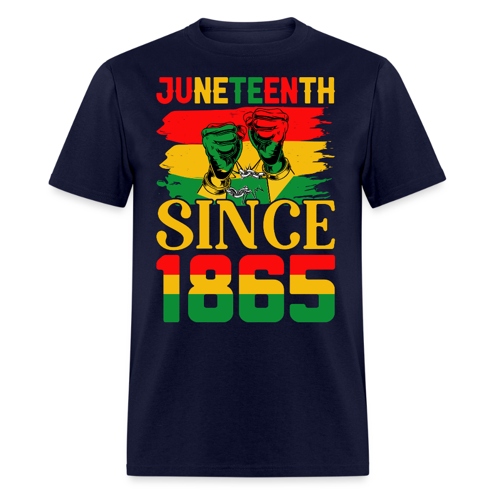 Juneteenth 1865 Freedom African American Heritage T-shirt - navy