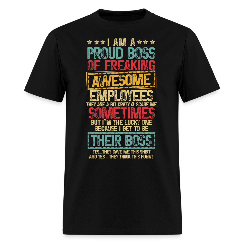 Funny Boss Gift From Employees T-Shirt - black