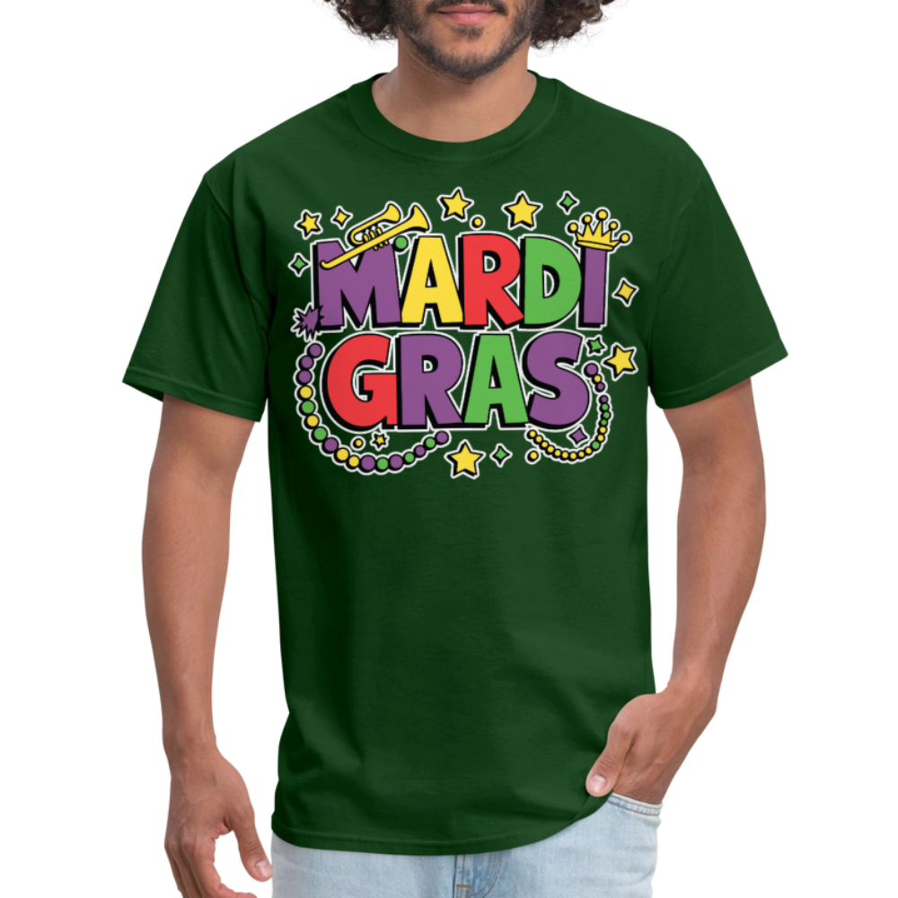 Funny Mardi Gras Shirt For Parade Lovers New Orleans Festival T-shirt - forest green