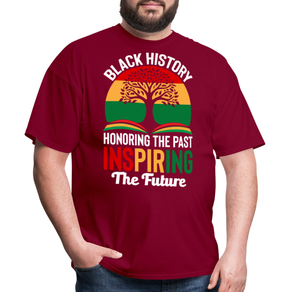 Honoring Black History Inspirational Unisex T-shirt - burgundy