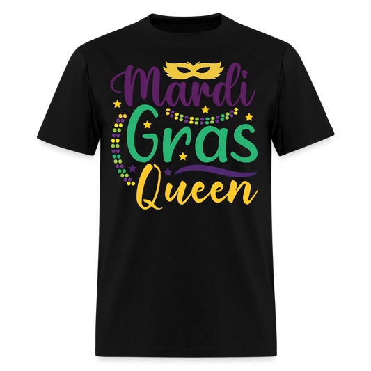 Mardi Gras Queen Tee For Women Masquerade Party T-shirt - black