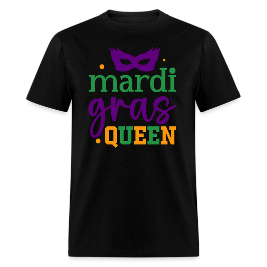 Mardi Gras Queen Shirt For Women Masquerade Party T-shirt - black