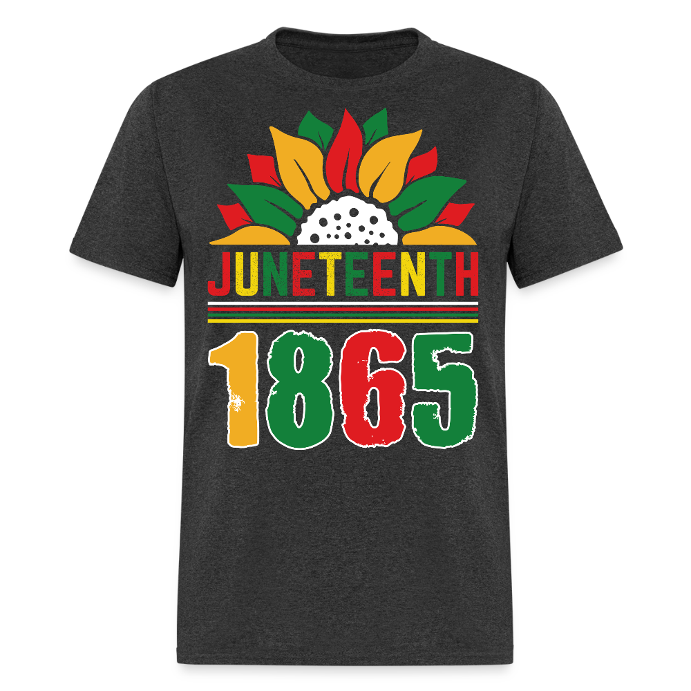Juneteenth 1865 Celebration Tee Freedom Day Juneteenth T-shirt - heather black