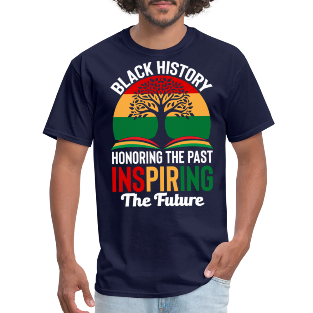 Honoring Black History Inspirational Unisex T-shirt - navy