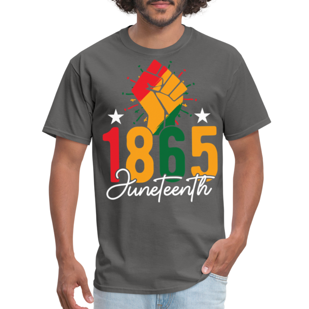 Best Black pride Tee 1865 Black Liberation T-shirt - charcoal