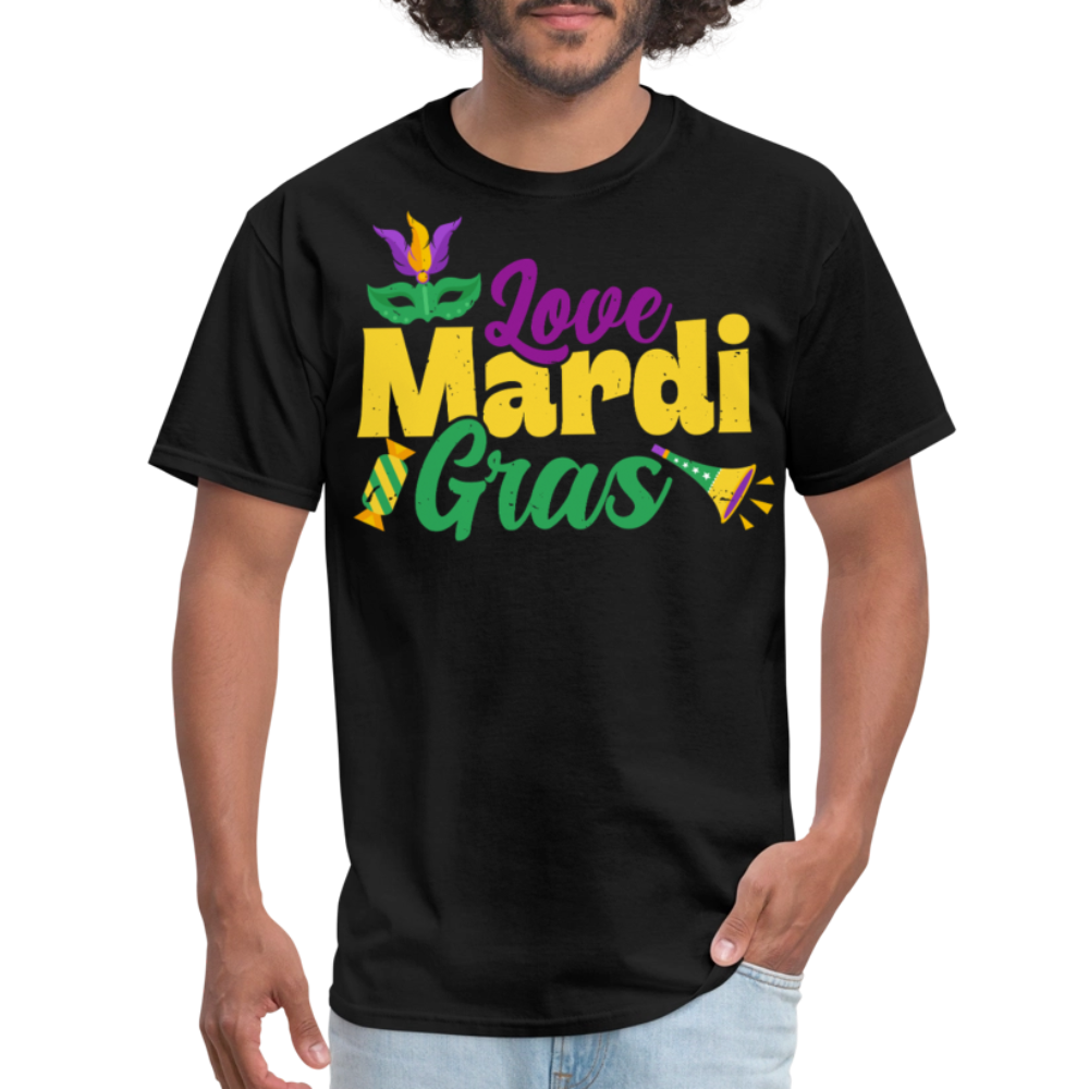 Funny Mardi Gras Shirts For Carnival Lovers Funny Mardi Gras T-shirt - black