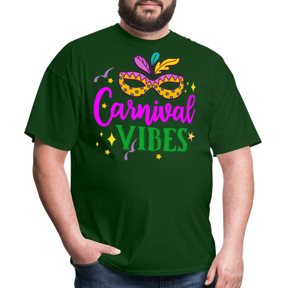 Masquerade Mask Festival Tee Mardi Gras Carnival T-shirt - forest green