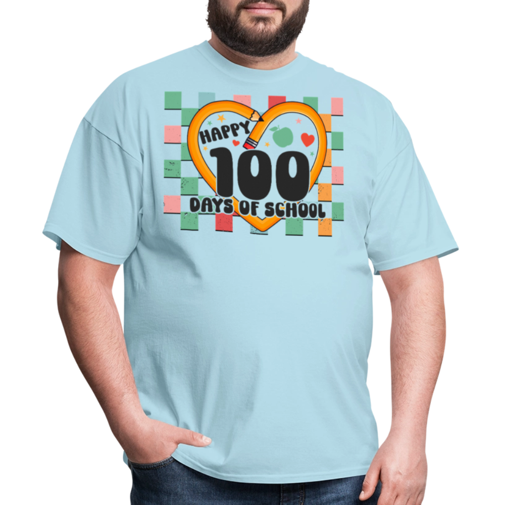 100 Days of school Shirt For Teachers Unisex Tee - powder blue