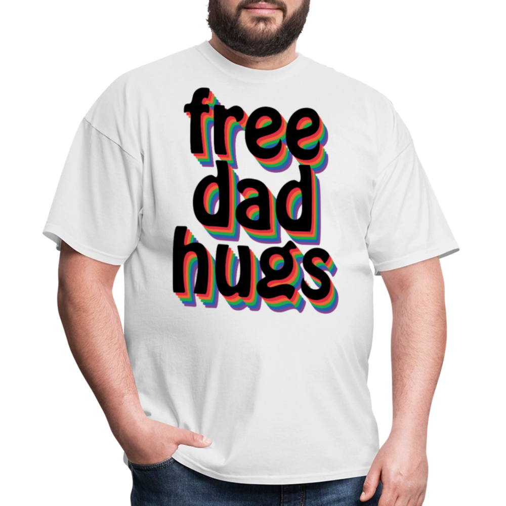 LGBTQ Supportive Dad T-shirt - white