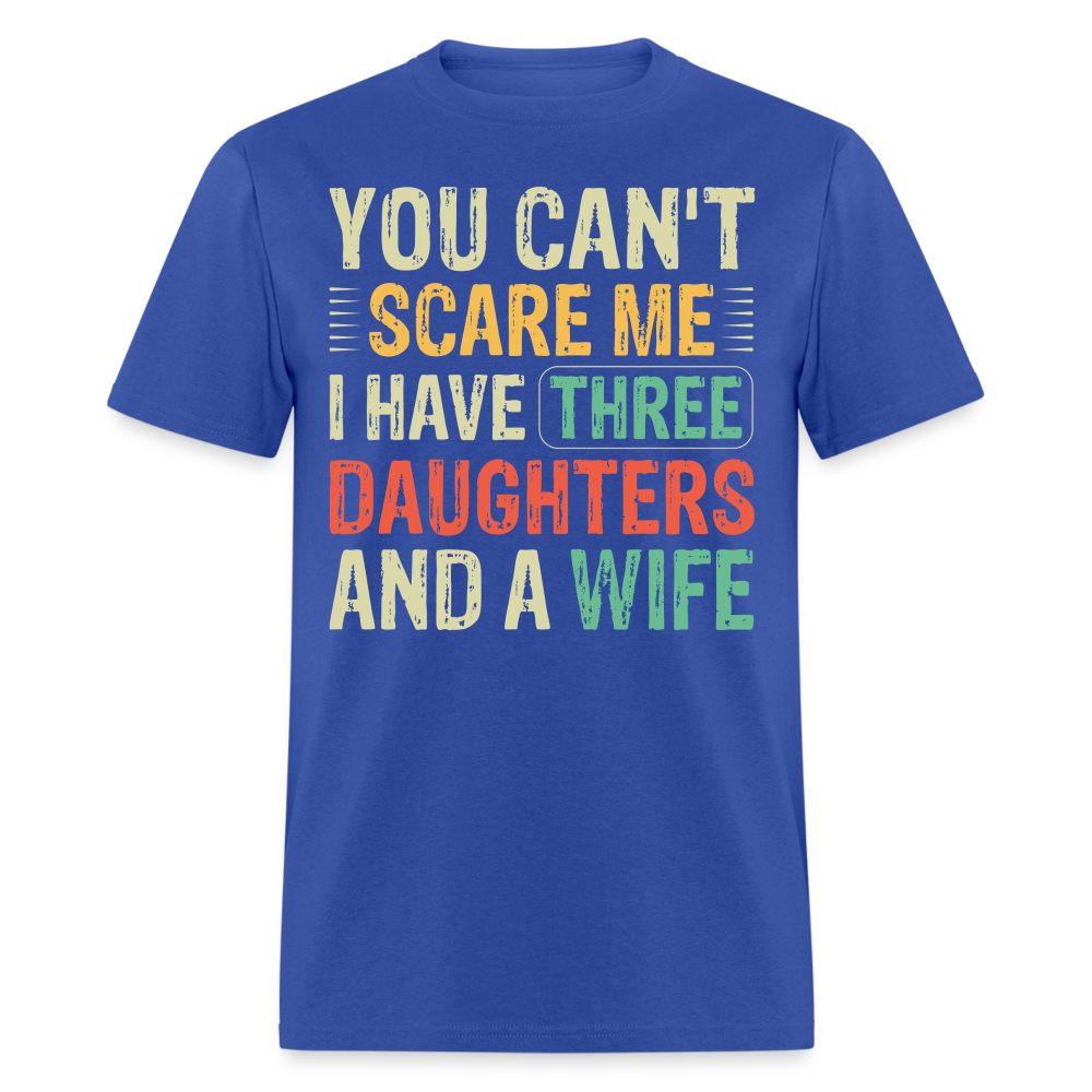 Best Gift For A Father Of Three Daughters And A Wife Unisex T-shirt - royal blue