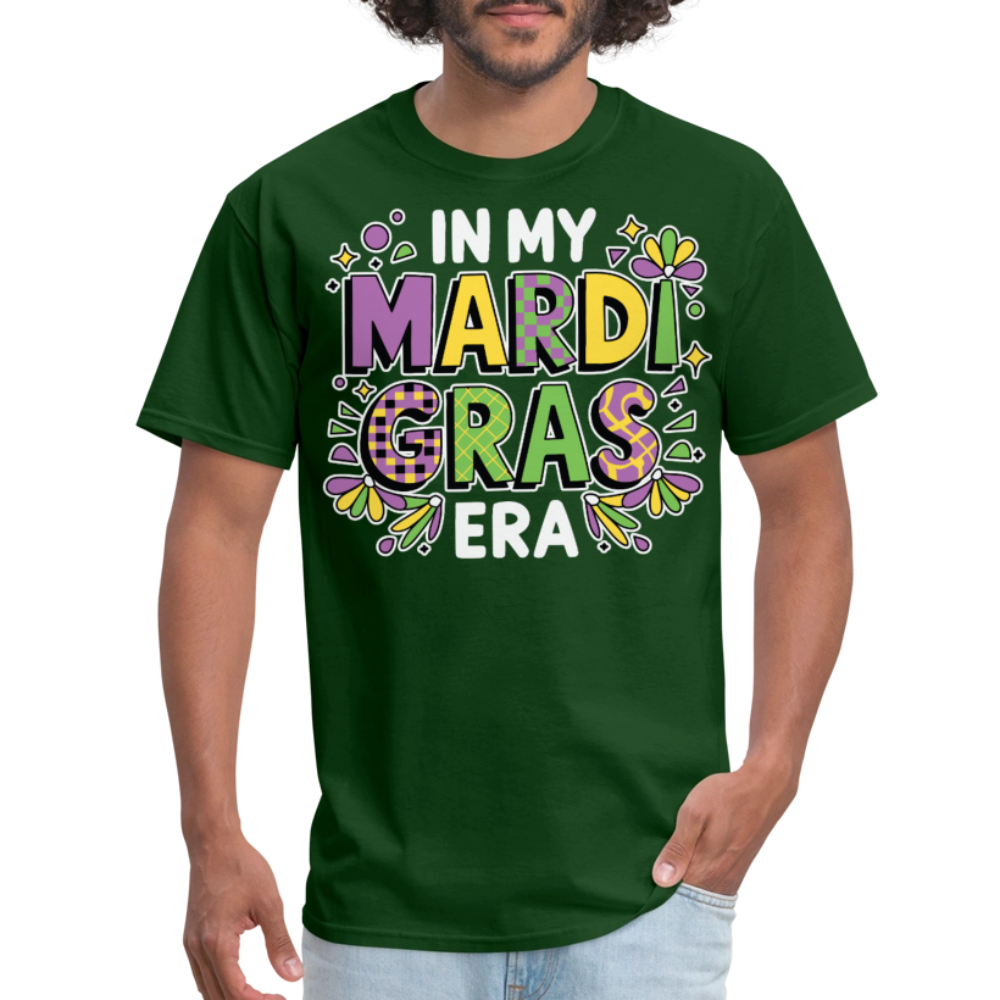 Mardi Gras Party Outfit For Women And Men Funny Mardi Gras T-shirt - forest green