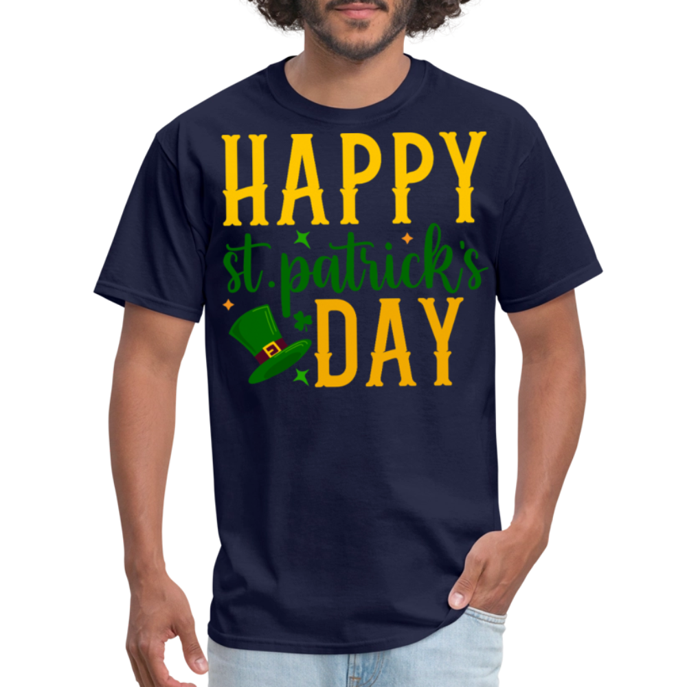 Lucky Shamrock St Patrick’s Day T-shirt - navy