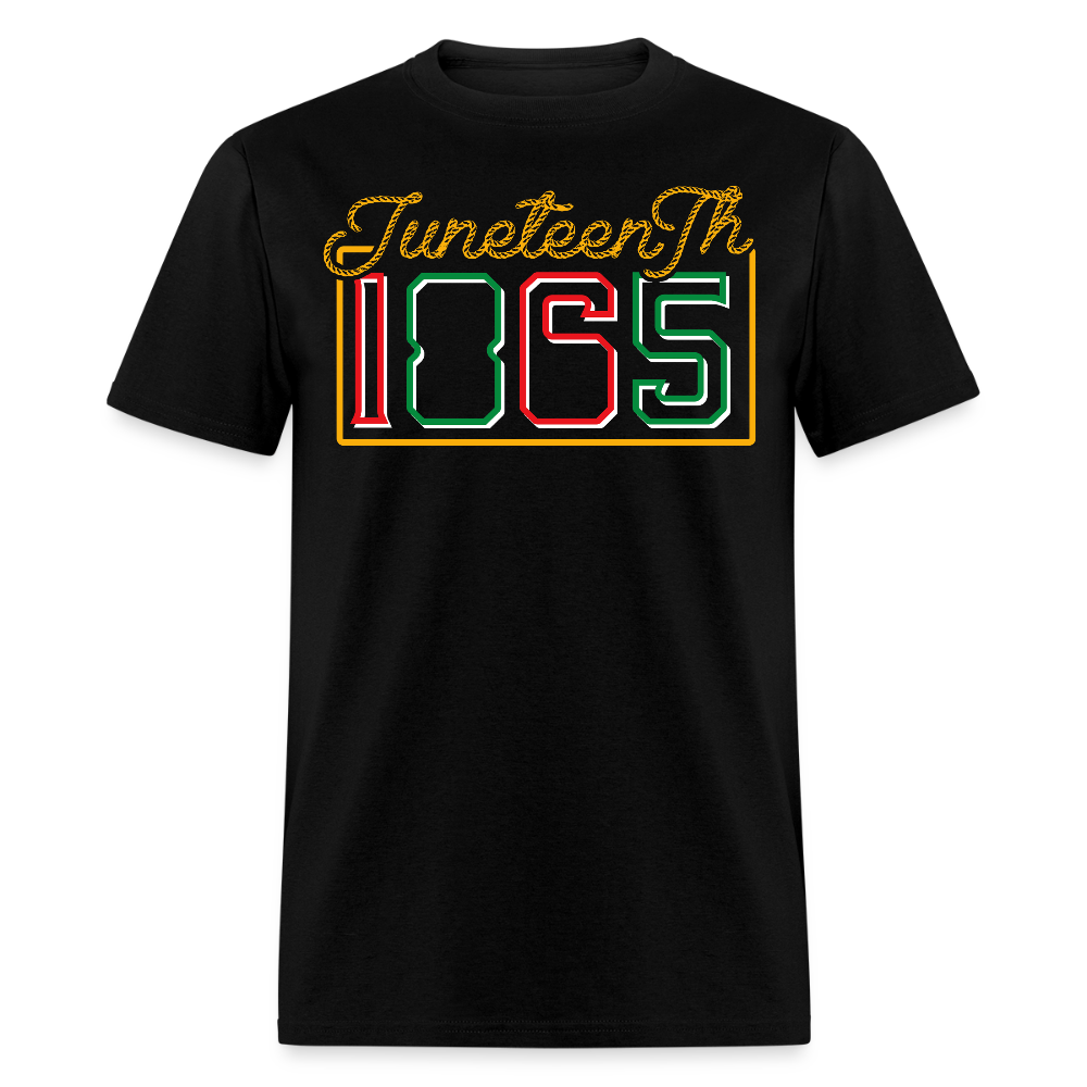 African American Freedom Celebration Juneteenth 1865 T-shirt - black