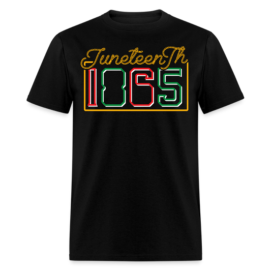 African American Freedom Celebration Juneteenth 1865 T-shirt - black