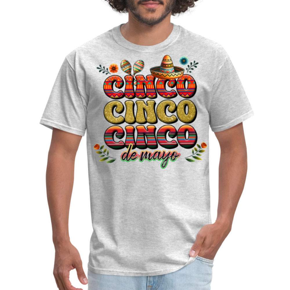 Mexican Fiesta Clothing For Cinco de Mayo Unisex T-shirt - heather gray