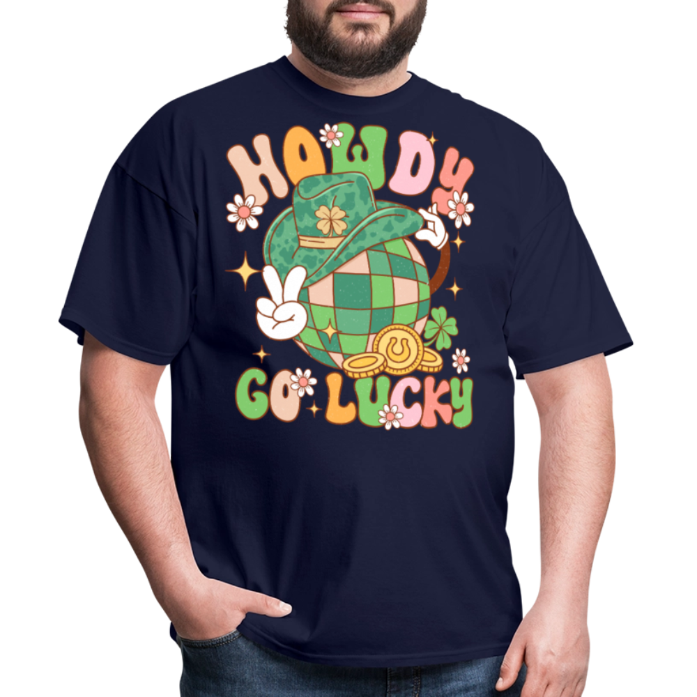 Howdy Lucky Western Graphic T-shirt - navy